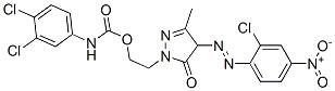 2-[4-[(2-chloro-4-nitrophenyl)azo]-4,5-dihydro-3-methyl-5-oxo-1H-pyrazol-1-yl]ethyl (3,4-dichlorophenyl)carbamate