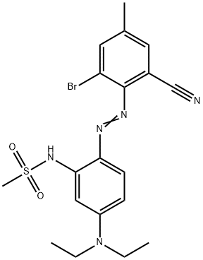N-[2-[(2-bromo-6-cyano-p-tolyl)azo]-5-(diethylamino)phenyl]methanesulphonamide