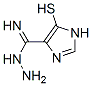 1H-Imidazole-4-carboximidic  acid,  5-mercapto-,  hydrazide