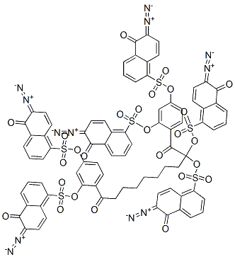(1,10-dioxodecane-1,10-diyl)dibenzene-1,3,4-triyl hexakis(6-diazo-5,6-dihydro-5-oxonaphthalene-1-sulphonate)
