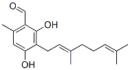 3-[(E)-3,7-Dimethyl-2,6-octadienyl]-2,4-dihydroxy-6-methylbenzaldehyde