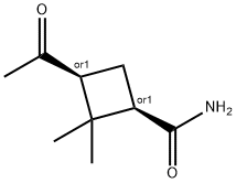 Cyclobutanecarboxamide, 3-acetyl-2,2-dimethyl-, cis- (9CI)