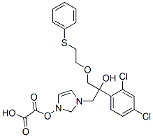 2-(2,4-dichlorophenyl)-1-imidazol-1-yl-3-(2-phenylsulfanylethoxy)propa n-2-ol, oxalic acid