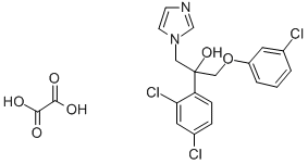 1H-Imidazole-1-ethanol, alpha-((3-chlorophenoxy)methyl)-alpha-(2,4-dic hlorophenyl)-, ethanedioate salt