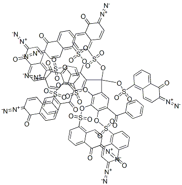 methylenebis(6-benzoylbenzene-1,2,3,4-tetrayl) octakis(6-diazo-5,6-dihydro-5-oxonaphthalene-1-sulphonate)