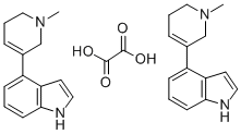 1H-Indole, 4-(1,2,5,6-tetrahydro-1-methyl-3-pyridinyl)-, ethanedioate  (2:1)