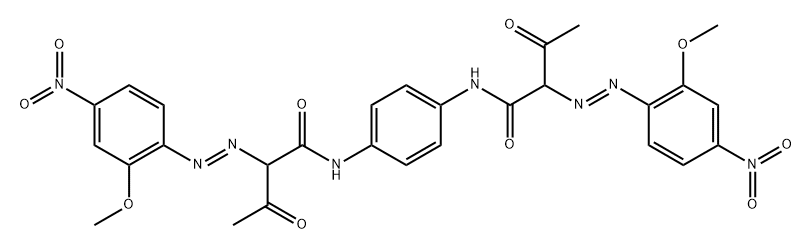 N,N'-1,4-亚苯基双[2-(2-甲氧基-4-硝基苯基)偶氮]-3-氧代丁酰胺