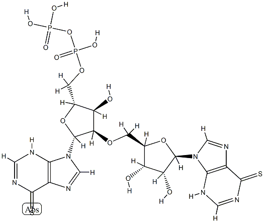 P(1),P(2)-bis(6-mercaptopurine-9 beta-ribofuranoside)-5'-pyrophosphate