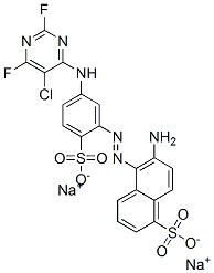 6-amino-5-[[5-[(5-chloro-2,6-difluoro-4-pyrimidinyl)amino]-2-sulphophenyl]azo]naphthalene-1-sulphonic acid, sodium salt