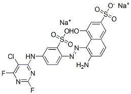 6-amino-5-[[4-[(5-chloro-2,6-difluoro-4-pyrimidinyl)amino]-2-sulphophenyl]azo]-4-hydroxynaphthalene-2-sulphonic acid, sodium salt
