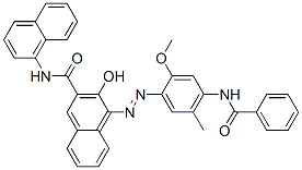 4-[[4-(benzoylamino)-2-methoxy-5-methylphenyl]azo]-3-hydroxy-N-1-naphthylnaphthalene-2-carboxamide