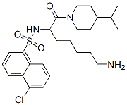 4-Isopropyl-1-[7-amino-2-[[(5-chloro-1-naphthalenyl)sulfonyl]amino]-1-oxoheptyl]piperidine