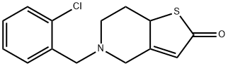 5-[(2-Chlorophenyl)methyl]-5,6,7,7a-tetrahydrothieno[3,2-c]pyridin-2(4H)-one