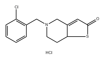 5-[(2-氯苯基)甲基]-5,6,7,7A-四氢-噻吩并[3,2-C]吡啶-2(4H)-酮盐酸盐