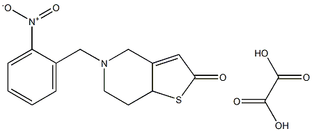 o-Nitrobenzyl-5 tetrahydro-5,6,7,7a 4H-thieno(3,2-c)pyridinone-2 oxala te [French]