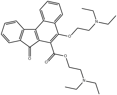 7H-Benzo(c)fluorene-6-carboxylic acid, 5-(2-(diethylamino)ethoxy)-7-ox o-, 2-(diethylamino)ethyl ester