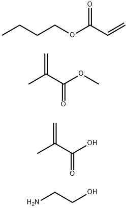 2-甲基-2-丙烯酸与2-丙烯酸丁酯和2-甲基-2-丙烯酸甲酯的聚合物的单乙醇胺盐