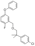3-Phenoxy-6-fluorobenzyl 2-(4-chlorophenyl)-2-methylpropyl ether
