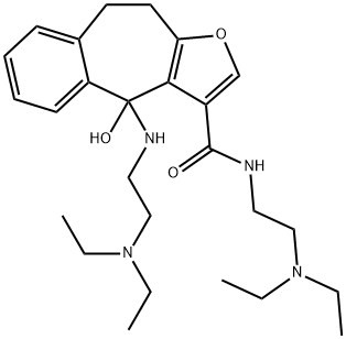 4H-Benzo(4,5)cyclohepta(1,2-b)furan-3-carboxamide, N-(2-(diethylamino) ethyl)-4-((2-(diethylamino)ethyl)amino)-9,10-dihydro-4-hydroxy-