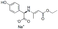 sodium (R)-[(3-ethoxy-1-methyl-3-oxoprop-1-enyl)amino](4-hydroxyphenyl)acetate
