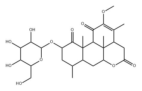 2α-(β-D-Glucopyranosyloxy)-12-methoxypicras-12-ene-1,11,16-trione