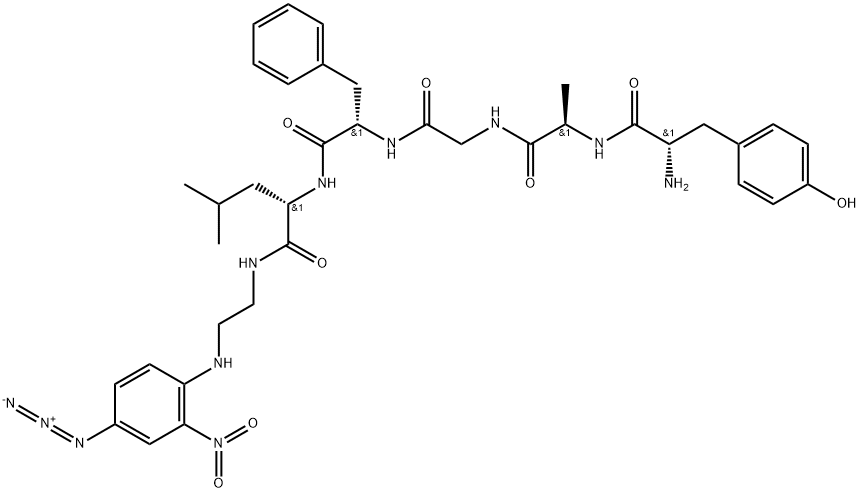 enkephalinamide-Leu, Ala(2)-N-(2-((4-azido-2-nitrophenyl)amino)N-ethyl(5))-