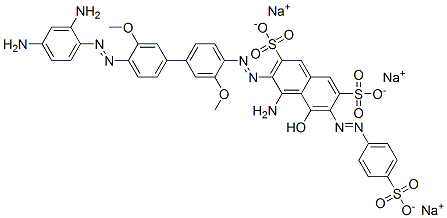 trisodium 4-amino-3-[[4'-[(2,4-diaminophenyl)azo]-3,3'-dimethoxy[1,1'-biphenyl]-4-yl]azo]-5-hydroxy-6-[(4-sulphonatophenyl)azo]naphthalene-2,7-disulphonate