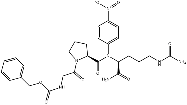 N-(benzyloxycarbonyl)glycyl-L-prolyl-N5-carbamoyl-N-(4-nitrophenyl)-L-ornithinamide