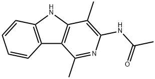 Acetamide, N-(1,4-dimethyl-5H-pyrido(4,3-b)indol-3-yl)-