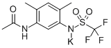 potassium N-[2,4-dimethyl-5-(trifluoromethylsulfonylamino)phenyl]ethan imidate