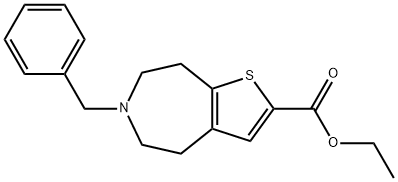 5,6,7,8-TETRAHYDRO-6-(PHENYLMETHYL)-4H-THIENO[2,3-D]AZEPINE-2-CARBOXYLIC ACID, ETHYL ESTER