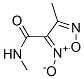 1,2,5-Oxadiazole-3-carboxamide,  N,4-dimethyl-,  2-oxide