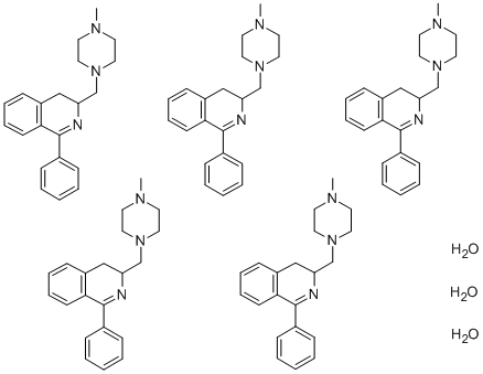 3-((4-Methyl-1-piperazinyl)methyl)-1-phenylisoquinoline hydrate (5:3)