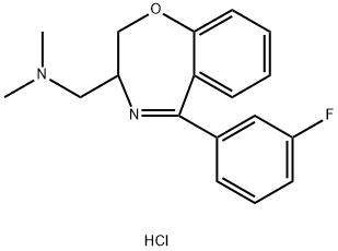 1-[6-(3-fluorophenyl)-2-oxa-5-azabicyclo[5.4.0]undeca-5,7,9,11-tetraen -4-yl]-N,N-dimethyl-methanamine trihydrochloride