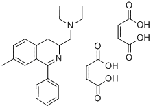 3-Isoquinolinemethanamine, 3,4-dihydro-N,N-diethyl-7-methyl-1-phenyl-,  (Z)-2-butenedioate(1:2)