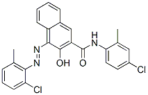 N-(4-chloro-2-methylphenyl)-4-[(2-chloro-6-methylphenyl)azo]-3-hydroxynaphthalene-2-carboxamide