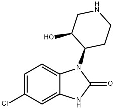 cis-5-chloro-1,3-dihydro-1-(3-hydroxypiperidin-4-yl)-2H-benzimidazol-2-one