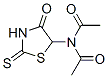 N-acetyl-N-(4-oxo-2-thioxo-5-thiazolidinyl)acetamide
