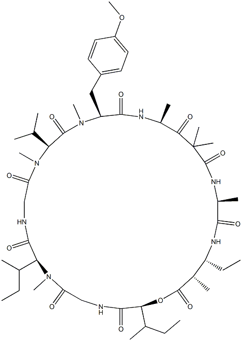 (3S)-Cyclo[L-Hmp-Gly-N-methyl-L-Ile-Gly-N-methyl-L-Val-N,O-dimethyl-L-Tyr-[(4S)-2,2,4-trimethyl-3-oxo-γAbu-]L-Ala-[(2S,3R)-3-ethyl-2-methyl βAla-]]