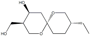 (3R,6R,9R)-9-Ethyl-4β-hydroxy-1,7-dioxaspiro[5.5]undecane-3β-methanol
