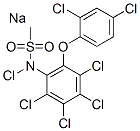 sodium chloro-N-[2,3,4,5-tetrachloro-6-(2,4-dichlorophenoxy)phenyl]methanesulphonamidate