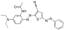 N-[2-[3-Cyano-5-(phenylazo)-2-thienylazo]-5-(diethylamino)phenyl]acetamide