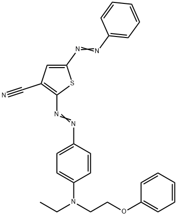 2-[4-[N-Ethyl-N-(2-phenoxyethyl)amino]phenylazo]-5-phenylazo-3-thiophenecarbonitrile
