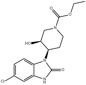 ethyl cis-4-(5-chloro-2,3-dihydro-2-oxo-1H-benzimidazol-1-yl)-3-hydroxypiperidine-1-carboxylate