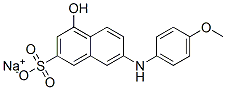 sodium 4-hydroxy-7-[(4-methoxyphenyl)amino]naphthalene-2-sulphonate
