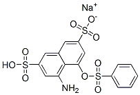 sodium hydrogen 4-amino-5-[(phenylsulphonyl)oxy]naphthalene-2,7-disulphonate