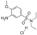 3-amino-N,N-diethyl-4-methoxybenzenesulphonamide monohydrochloride