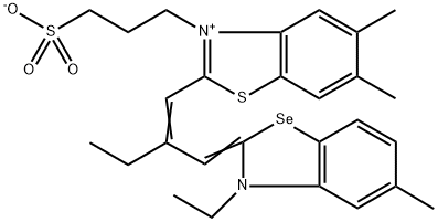 2-[2-[(3-ethyl-5-methylbenzoselenazol-2(3H)-ylidene)methyl]but-1-enyl]-5,6-dimethyl-3-(3-sulphonatopropyl)benzothiazolium