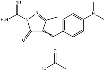 4-[[4-(dimethylamino)phenyl]methylene]-4,5-dihydro-3-methyl-5-oxo-1H-pyrazole-1-carboxamidine monoacetate