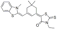 5-[5,5-dimethyl-3-[(3-methyl-(3H)-benzothiazol-2-ylidene)methyl]cyclohex-2-en-1-ylidene]-3-ethyl-2-thioxothiazolidin-4-one